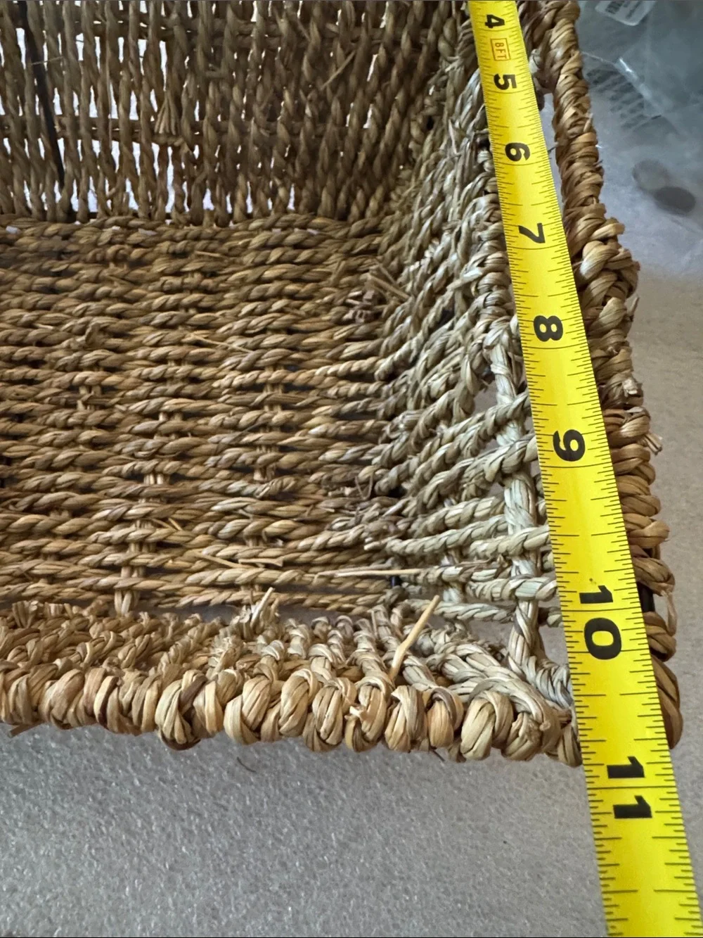 Natural Seagrass Woven Storage Basket - Neutral